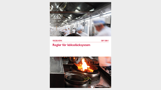 Omslag för SBF 508 Regler för kökssläcksystem