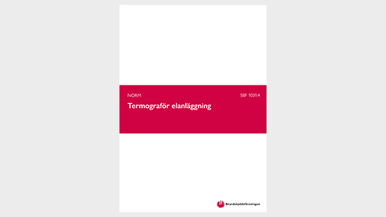 Omslag till SBF 1031:4 Norm Termograför elanläggning