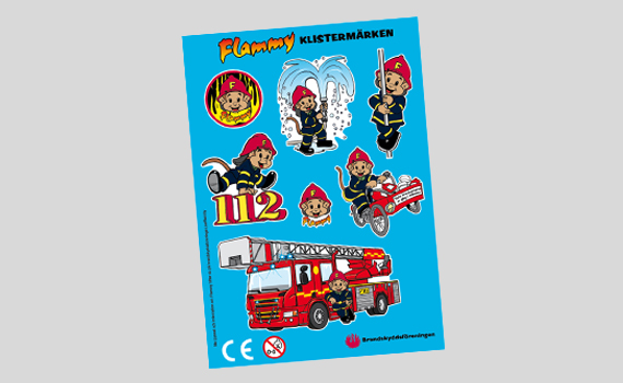 Flammy klistermärken
