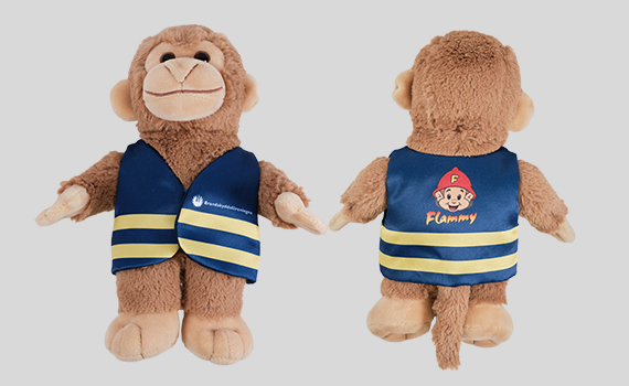 Flammy gosedjur med väst