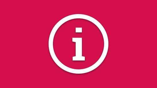 Vitt i för information och röd bakgrund