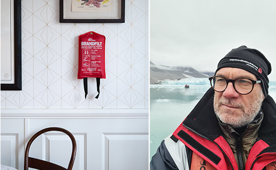 Bild på brandfilt och verksamhetsledare Thomas Reichert