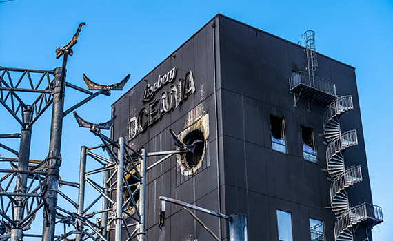 Lisebergs Oceana Vattenvärld efter branden